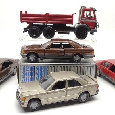 5 NZG Mercedes Benz Die-cast Model Cars