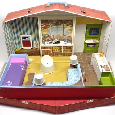 1965 Barbie & Skipper Deluxe House Play Set