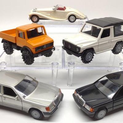 5 Cursor Die-cast Mercedes-Benz Model Cars