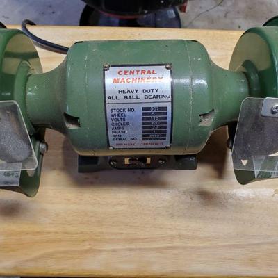 Central Machinery Heavy Duty (All Ball Bearing) Bench Grinder