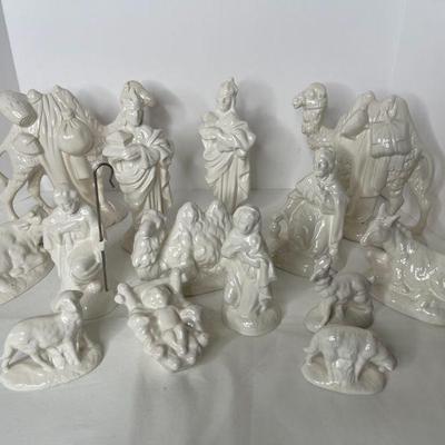14 Piece Ceramic Nativity Set