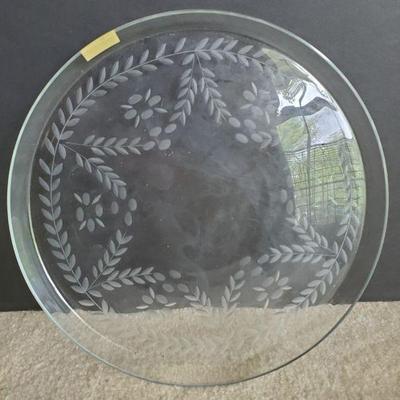 Toscany Crystal Glass Plate (12.25") 