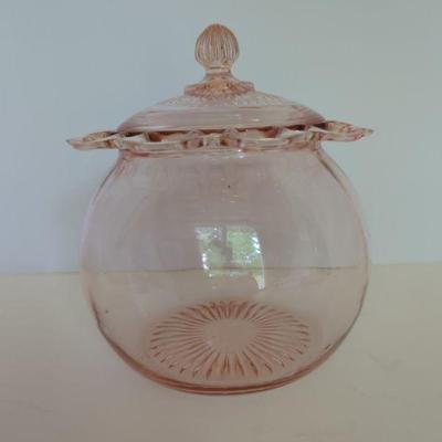 Cookie Jar -Old Colony Pink Open Lace