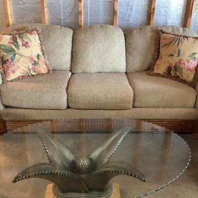 $130 couch 33â€H 91â€W 36â€depth