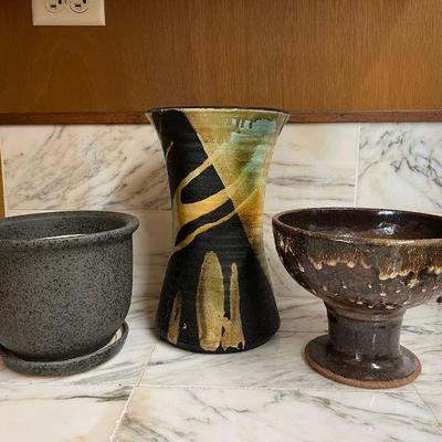 CTD064- Stoneware & Pottery Vases