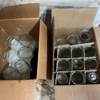 CTD072- (2) Boxes Of Glass Bottles & Drink Cups