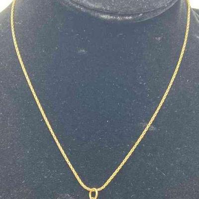 CTD304-14k Gold Chain & Smiley Face Pendant