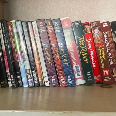 Dvd;s , Cd's and VHS movies