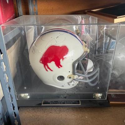 Buffalo Bills helmet signed by OJ Simpson