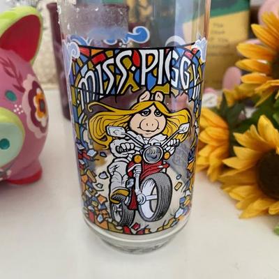 Miss Piggy collector glass