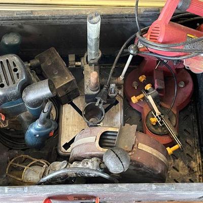assortment of power tools