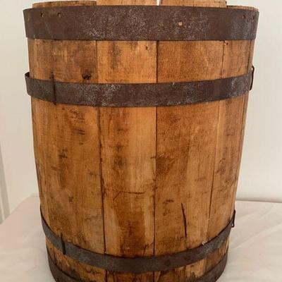 vintage wooden barrel