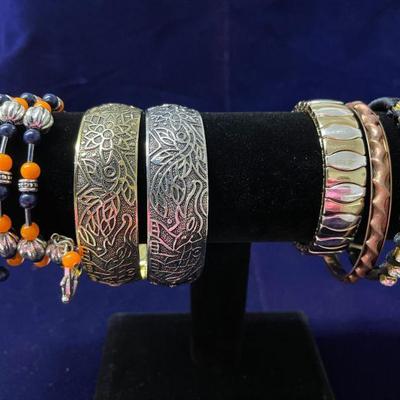 assortment of bracelets