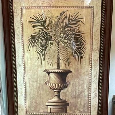 large framed palm picture