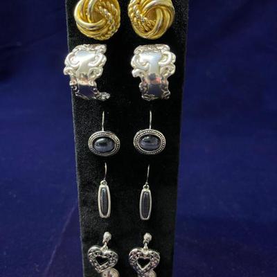 large selection of earrings