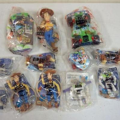1085	VINTAGE TOY STORY BURGER KING TOYS, LOT OF 13
