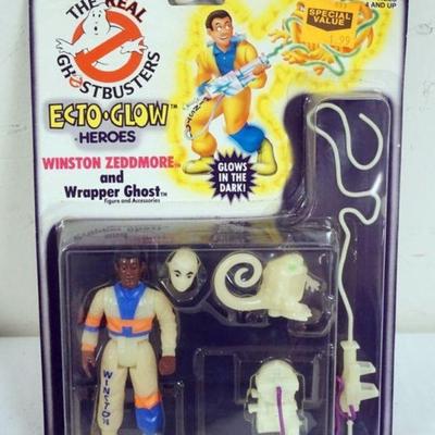 1101	THE REAL GHOST BUSTERS LOUIS TULLY AND FOUR EYED GHOST, KENNER 1986 SEALED
