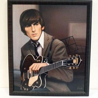 1056	GEORGE HARRISON, ERIC CASH PRINT, APPROXIMATELY 33 IN X 39 IN NO. 13/64
