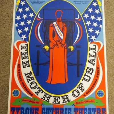 1060	VINTAGE ORIGINAL 1967 POSTER, THE MOTHER OF US ALL, GERTRUDE STEIN, APPROXIMATELY 24 IN X 37 IN, TEAR IN LOWER LEFT BASE
