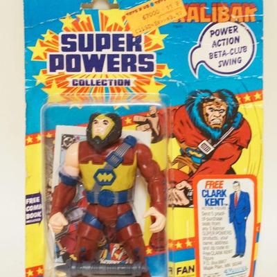 1162	1985 KENNER SUPER POWERS COLLECTION KALIBAK ACTION FIGURE NEW ON CARD, CARD HAS WEAR
