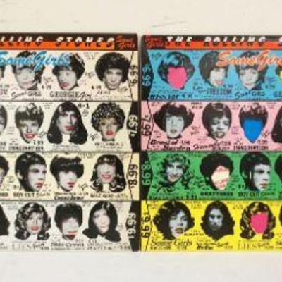 1031	4 ROLLING STONES VINYL ALBUMS INCLUDES LET IT BLEED COLOR VINYL MADE IN HOLLAND & 3 VERSIONS OF SOME GIRLS, 2 ARE COC 39108...