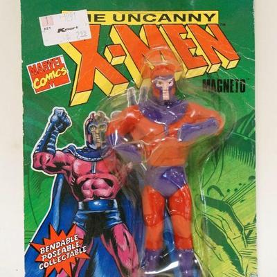 1163	JUSTOYS MARVEL COMICS BEND-EMS THE UNCANNY X-MEN 1991 MAGENTO ACTION FIGURE NEW ON CARD. CARD HAS WEAR
