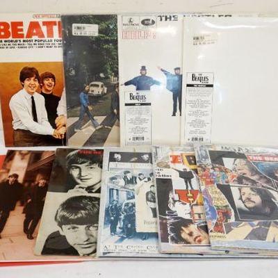 1019	LARGE LOT OF BEATLES ALBUMS INCLUDES CONTEMPORARY RE ISSUES, NEW RELEASES, MANY OF WHICH ARE SEALED, INCLUDES ANTHOLOGY 1-3, THE...