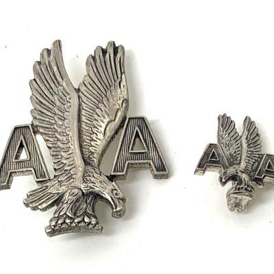 Sterling silver American Airline pins