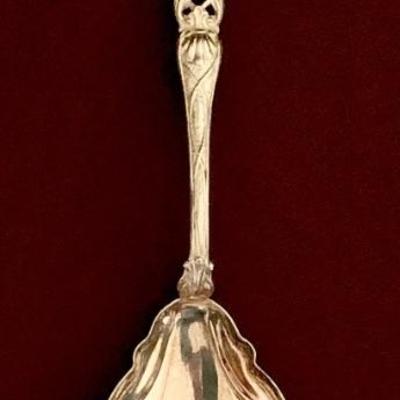 Swedish 830 silver berry spoon by Gewe, Malmo, Sweden.