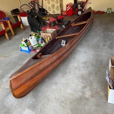 Vintage Wooden canoe