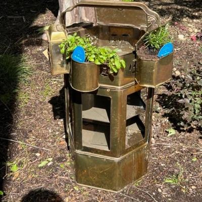 Thai noodle cart NOW an herb planter