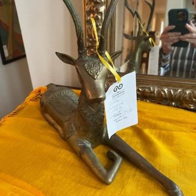 Sarreid vintage brass deer