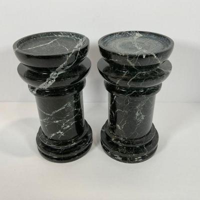 Marble & Onyx candle holders