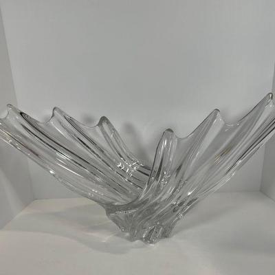 Art Vennes LreChatel Crystal Waves Bowl