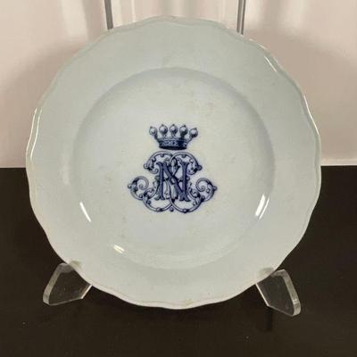 Signed French Plate