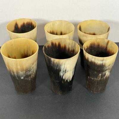Cow horn cups