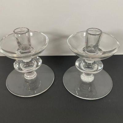 Steuben Candle Holders