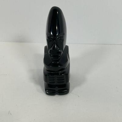 Black Onyx Carved Figure