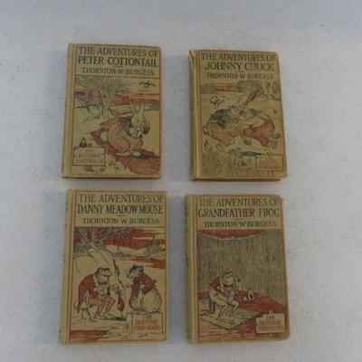 Antique 1915 First Edition Set of 4 The Bedtime Story Books by Thornton W. Burgess