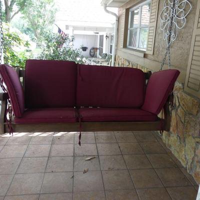 Hanging Loveseat Porch Swing with Hardware - 60