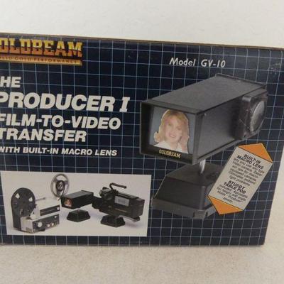 Goldbeam Producer I Film-to-Video Transfer with Built-In Macro Lens Model #GV-10 - In Box
