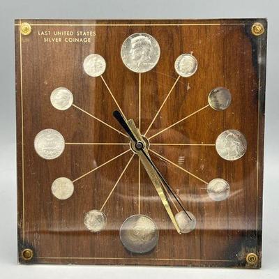 Marion Kay MCM Silver Coin Clock

