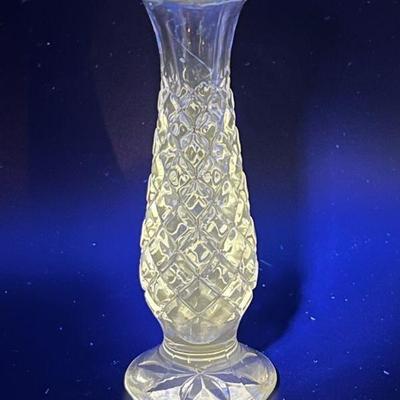 Clear Glass Bud Vase - UV Glow
