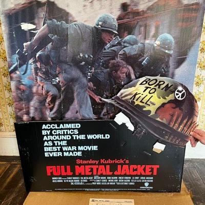 Never Assembled 1987 Full Metal Jacket Promotional Cardboard Display
