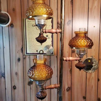 Floor To Ceiling Antique Lamp Lantern Pole
