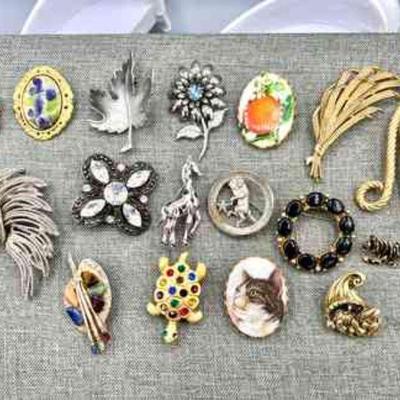 Festive Fun Eclectic Brooches

