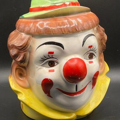 Clown Cookie Jar PY 1950's Japan
