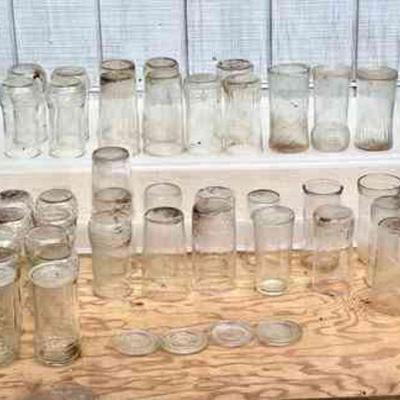 Vintage Atlas Glass Jelly & Juice Jars, Glasses & More
