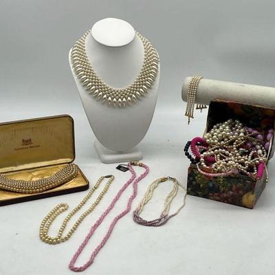 Costume Jewelry Mystery Lot Of Beaded Delights
