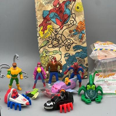 McDonalds Happy Meal Toys Spider-Man Complete Set 1995
